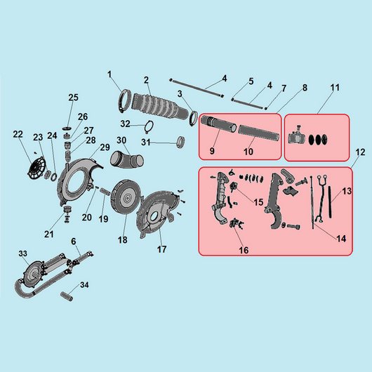 Крыльчатка и рукоятка Champion PS242